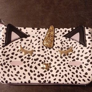 NEW Betsey Johnson unicorn cat wallet wristlet